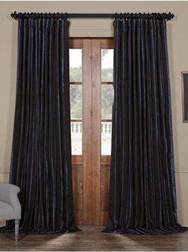 Extra Wide Signature Faux Silk Curtains